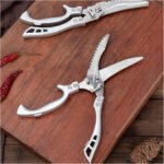 ⁦Ciseaux de cuisine en acier inoxydable avec manche en aluminium – مقص تقطيع اللحوم⁩ - الصورة ⁦8⁩