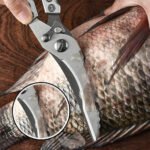 ⁦Ciseaux de cuisine en acier inoxydable avec manche en aluminium – مقص تقطيع اللحوم⁩ - الصورة ⁦9⁩