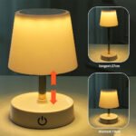 ⁦Lampe de chevet télescopique LED rechargeables lumière chaude – مصباح تيليسكوبي بإضاءة دافئة⁩ - الصورة ⁦6⁩