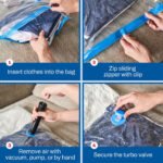 ⁦Pack de 5 Sacs Sous-Vide refermables et réutilisables + Pompe Inclus – طقم أكياس ضغط الهواء⁩ - الصورة ⁦3⁩