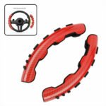 ⁦Couvre de volant antidérapantes en carbone perforé taille universelles – غطاء عجلة القيادة⁩ - الصورة ⁦3⁩