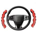 ⁦Couvre de volant antidérapantes en carbone perforé taille universelles – غطاء عجلة القيادة⁩ - الصورة ⁦6⁩