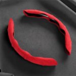 ⁦Housse de volant séparée tissue alcantara antidérapant – غطاء عجلة القيادة⁩ - الصورة ⁦5⁩