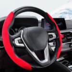 ⁦Housse de volant séparée tissue alcantara antidérapant – غطاء عجلة القيادة⁩ - الصورة ⁦3⁩