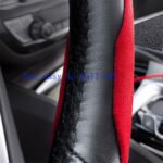 ⁦Housse de volant séparée tissue alcantara antidérapant – غطاء عجلة القيادة⁩ - الصورة ⁦6⁩