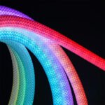 ⁦Bande LED Néon RGB motif réticulaire rond à 360 degrés flexible – شريط إضاءة ملونة⁩ - الصورة ⁦6⁩