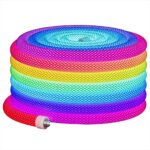 ⁦Bande LED Néon RGB motif réticulaire rond à 360 degrés flexible – شريط إضاءة ملونة⁩ - الصورة ⁦7⁩