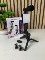 ⁦Kit de Vlogging pour smartphone et appareil photo avec microphone et LED RGB⁩ - الصورة ⁦4⁩