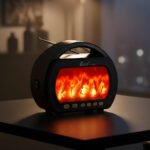 ⁦Haut Parleur Bluetooth sans fil Motif Flamme Style Rétro FP-535 – مكبر صوت بلوتوث⁩ - الصورة ⁦4⁩