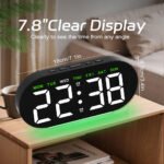 ⁦Réveil numérique LED avec éclairage d’ambiance GH9003 – منبه رقمي ذكي⁩ - الصورة ⁦4⁩