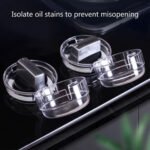 ⁦Pack de 4Pcs protections transparentes universelles pour boutons de cuisinière à gaz – طقم أغطية أزرار موقد الطبخ⁩ - الصورة ⁦9⁩