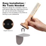 ⁦Applique murale rechargeable en bois avec détecteur de mouvement effet glow – مصباح جداري محمول⁩ - الصورة ⁦6⁩