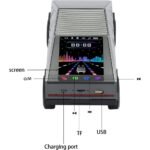 ⁦Haut parleur portable Bluetooth en forme de voiture pick-up avec écran et lumière LED festive⁩ - الصورة ⁦2⁩