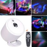 Projecteur galaxie et étoiles avec télécommande et synchronisation musicale