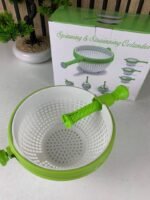 ⁦Panier D’égouttage Rotatif pour Fruits et Légumes Facile et Rapide – سلة غسل الخضار⁩ - الصورة ⁦4⁩