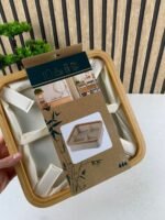 ⁦Panier de rangement pour salle de bain en feutre tissé 4 compartiments – سلة تنظيم الأغراض في الحمام⁩ - الصورة ⁦4⁩