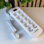 ⁦Rallonge Multiprise 10 Prises et 4 Ports USB Haute Puissance 3250W – مقبس طاقة متعدد المنافذ⁩ - الصورة ⁦6⁩