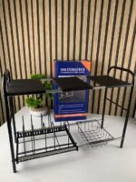 ⁦Organisateur Sous Évier Extensible de Cuisine 2 Niveaux Réglable – منظم أغراض في المطبخ⁩ - الصورة ⁦3⁩