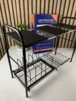 ⁦Organisateur Sous Évier Extensible de Cuisine 2 Niveaux Réglable – منظم أغراض في المطبخ⁩ - الصورة ⁦5⁩