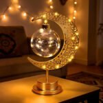 ⁦Lampe de table LED en forme de lune décoration Ramadan – مصباح ديكور رمضان⁩ - الصورة ⁦4⁩