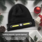 ⁦Bonnet d’hiver COB Headlight pour camping et randonnée – قبعة شتوية مزودة بمصباح أمامي⁩ - الصورة ⁦4⁩