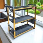 ⁦Egouttoir à Vaisselle en Aluminium de Haute Qualité 3 étages SX-841 – منظم أواني الغسيل⁩ - الصورة ⁦8⁩