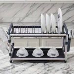 ⁦Egouttoir à Vaisselle en Aluminium de Haute Qualité 2 étages SX-842 – منظم أواني الغسيل⁩ - الصورة ⁦4⁩