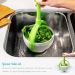 ⁦Panier D’égouttage Rotatif pour Fruits et Légumes Facile et Rapide – سلة غسل الخضار⁩ - الصورة ⁦6⁩