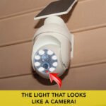 ⁦Faux caméra et lampe solaire à détecteur de mouvement – مصباح ليلي على شكل كاميرة⁩ - الصورة ⁦3⁩