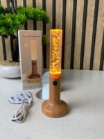 ⁦Applique murale rechargeable en bois avec détecteur de mouvement effet glow – مصباح جداري محمول⁩ - الصورة ⁦2⁩
