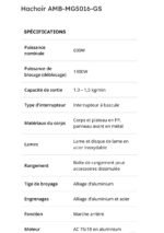 ⁦Hachoir à viande Schallenge AMB-MG5016-GS 1300W – ماكينة فرم اللحوم⁩ - الصورة ⁦5⁩