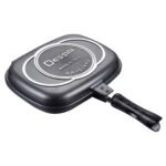 ⁦Poêle Dessini made in italy grill double face 36cm – مقلاة مزدوجة جودة أصلية⁩ - الصورة ⁦2⁩
