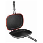 ⁦Poêle Dessini made in italy grill double face 36cm – مقلاة مزدوجة جودة أصلية⁩ - الصورة ⁦3⁩