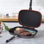 ⁦Poêle Dessini made in italy grill double face 36cm – مقلاة مزدوجة جودة أصلية⁩ - الصورة ⁦8⁩