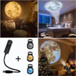 Projecteur de De La Terre Lunaire USB avec 3 disques