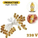 ⁦Guirlande lumineuse Fawanise Ramadan décorative 40 LED / 3M – ستائر أضواء زينة رمضانية من 40 مصباح فانوس 3 أمتار⁩ - الصورة ⁦7⁩