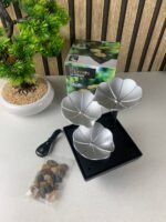 ⁦Fontaine décorative en forme de pétales avec lumières LED et pierres – نافورة مياه بعدة طبقات⁩ - الصورة ⁦2⁩