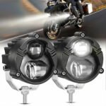 Paire de Phares Additionnels LED pour Moto – Projecteurs Anti-Brouillard 2Pcs – مصابيح دراجة نارية