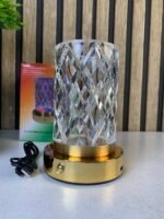 ⁦Vase Lumineux LED Tactile en Cristal Couleurs RGB Rechargeable - فازة كريستال مضيئة⁩ - الصورة ⁦9⁩
