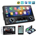 Autoradio 2-DIN avec écran tactile, USB-C, Bluetooth, Wi-Fi, CarPlay et Android Auto – جهاز راديو سيارة