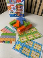⁦Jeu de blocs de construction colorés à faire tomber 30pcs - لعبة هدم الأبراج⁩ - الصورة ⁦3⁩