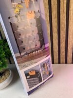 ⁦Porte-chaussures à 3 niveaux avec 8 crochets doubles pour l'entrée - علاقة ملابس ومنظم أحذية⁩ - الصورة ⁦6⁩