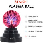 ⁦Lampe boule plasma sphérique ionique tactile – مصباح بلازما⁩ - الصورة ⁦3⁩