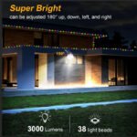 ⁦Lampe murale solaire avec détecteur de mouvement et guirlande lumineuse – مصباح خارجي بالطاقة الشمسية⁩ - الصورة ⁦6⁩