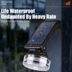 ⁦Lampe murale solaire avec détecteur de mouvement et guirlande lumineuse – مصباح خارجي بالطاقة الشمسية⁩ - الصورة ⁦2⁩
