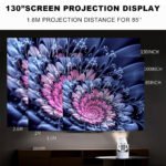 ⁦Mini Projector Karaoke Portable Support 4K 1080P YS-300 KTV – جهاز مديا ذكي للعرض على الحائط مع كاريوكي⁩ - الصورة ⁦6⁩