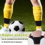 ⁦Bandes de maintien pour jambières de football en silicone 2pcs⁩ - الصورة ⁦5⁩