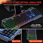 ⁦Nova Tech Pack Gaming 4en1 – Ensemble Complet Clavier, Souris, Casque Tapis - مجموعة أدوات الحاسوب كاملة⁩ - الصورة ⁦3⁩