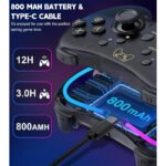 ⁦Manette de Jeu Sans Fil (Wireless) avec Éclairage Néon RGB PG-002 - يد تحكم لاسلكية⁩ - الصورة ⁦6⁩