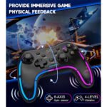 ⁦Manette de Jeu Sans Fil (Wireless) avec Éclairage Néon RGB PG-002 - يد تحكم لاسلكية⁩ - الصورة ⁦4⁩